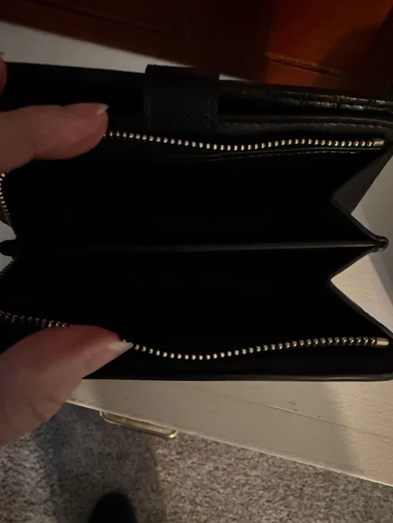 kate spade Black and White Polka Dot Zip Wallet - Picture 2 of 3